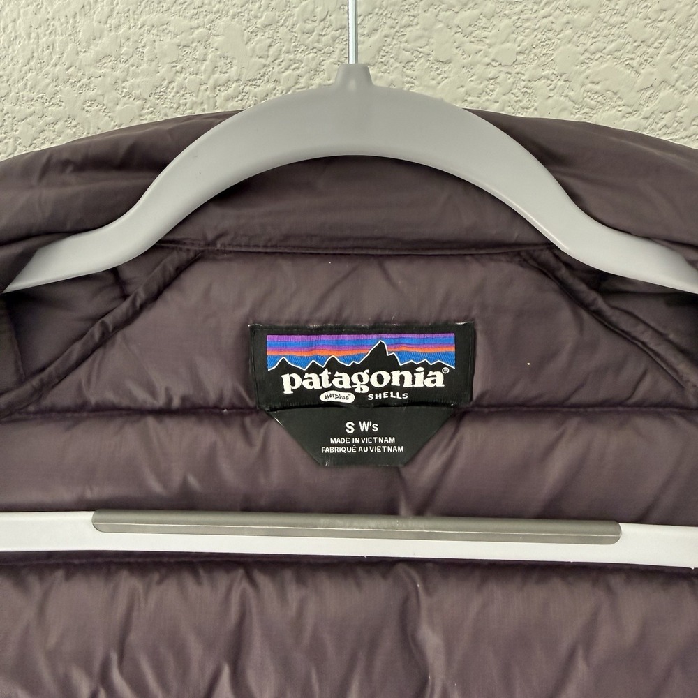 Patagonia Womens Down Sweater Puffer Vest Small Night Plum Purple Red Packable - Picture 5 of 9